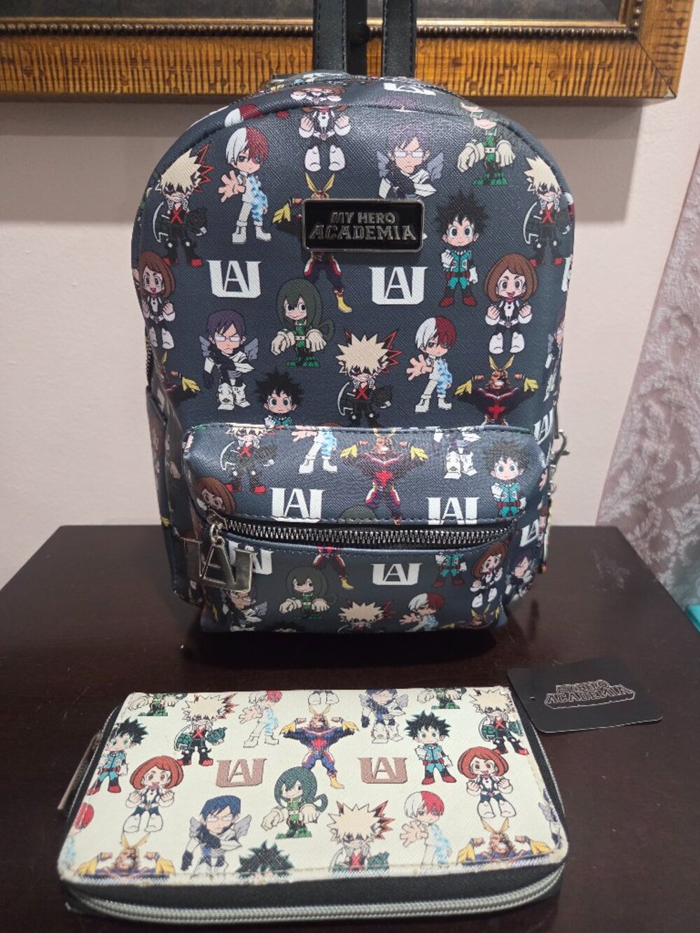 My hero Academia backpack and wallet